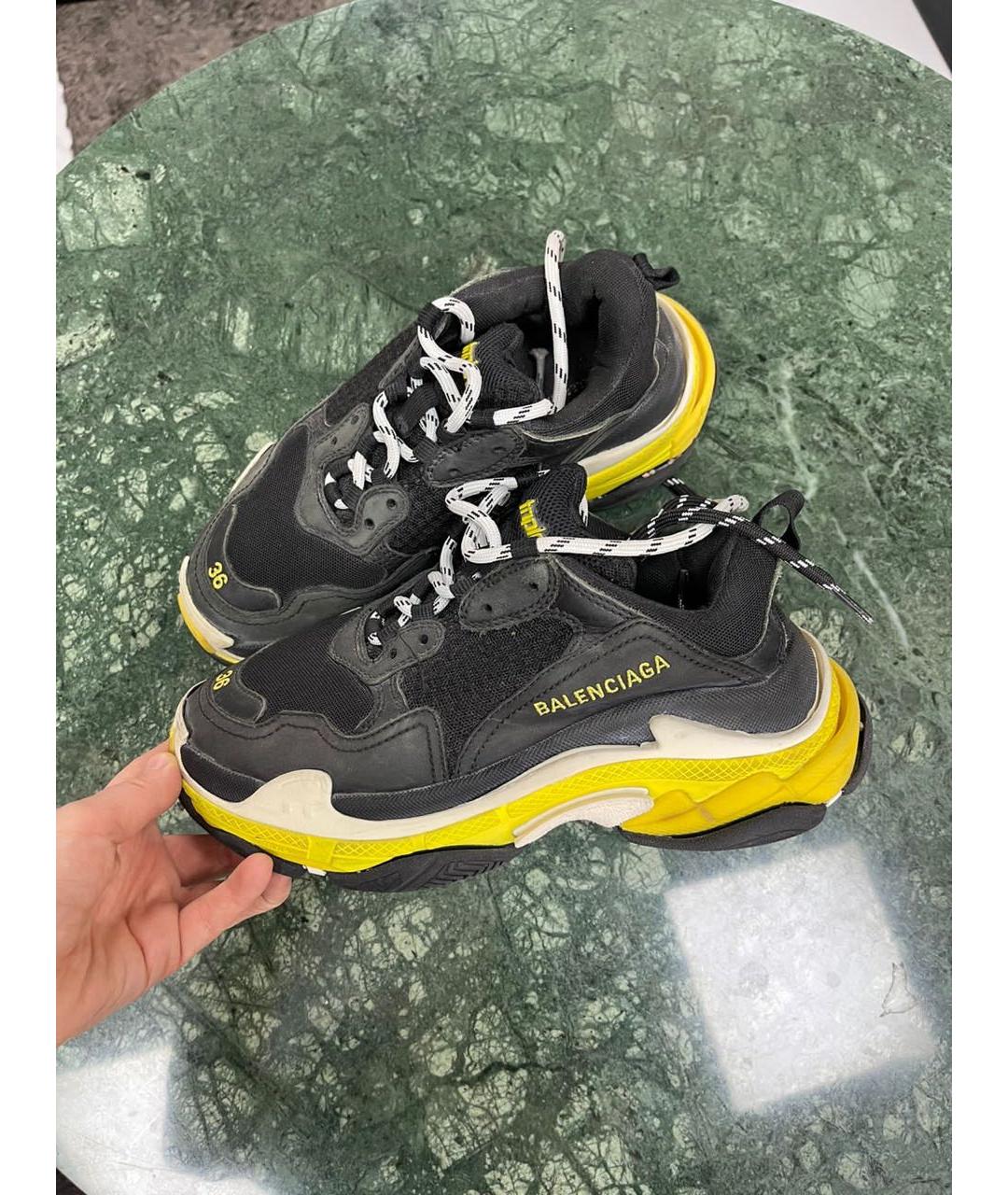 BALENCIAGA Мульти кожаные кроссовки, фото 2