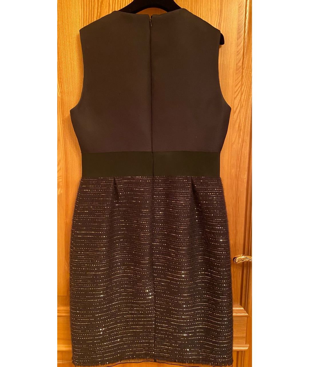 GIAMBATTISTA VALLI Черное шерстяное коктейльное платье, фото 2