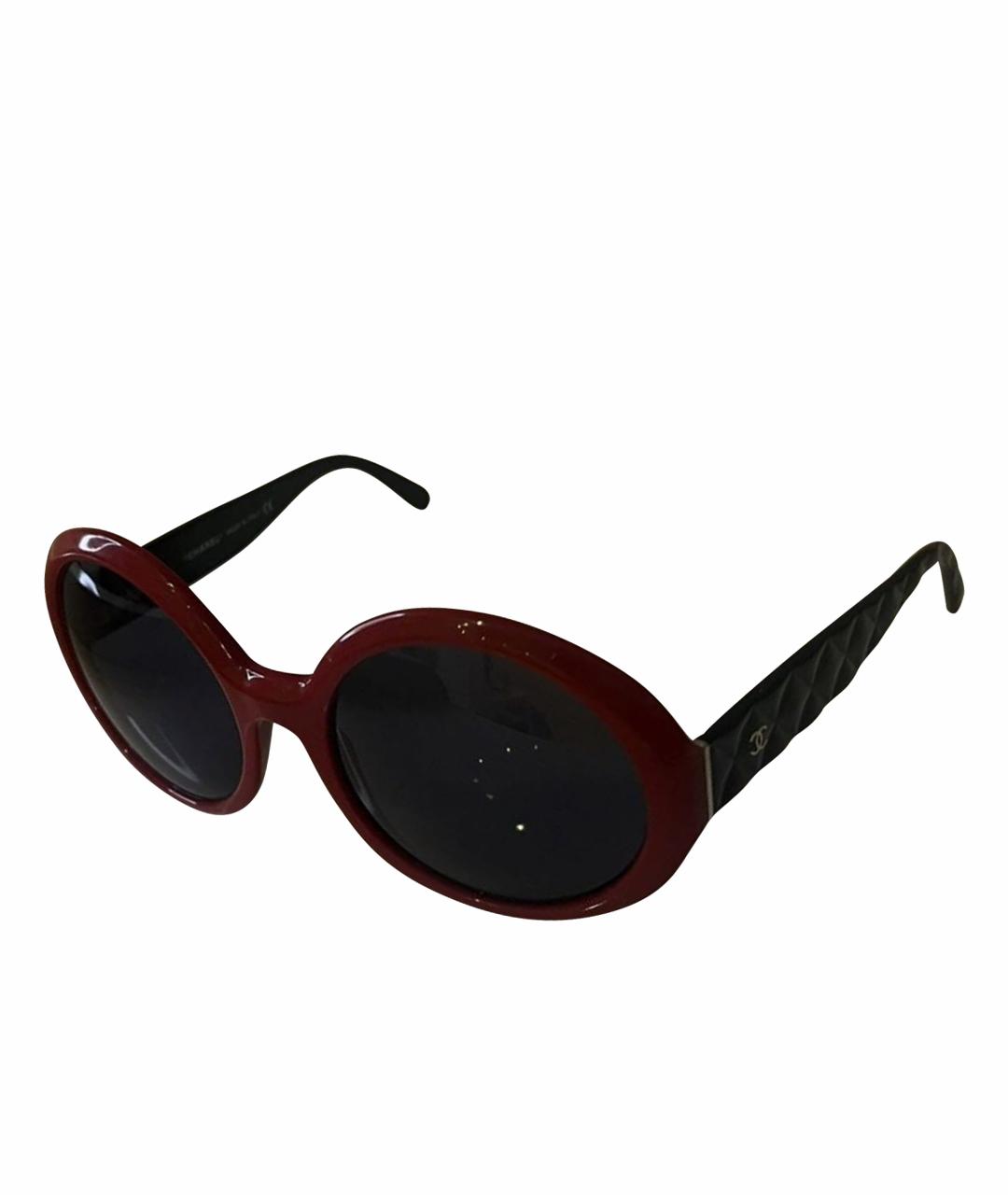 CHANEL PRE-OWNED Мульти пластиковые солнцезащитные очки, фото 1