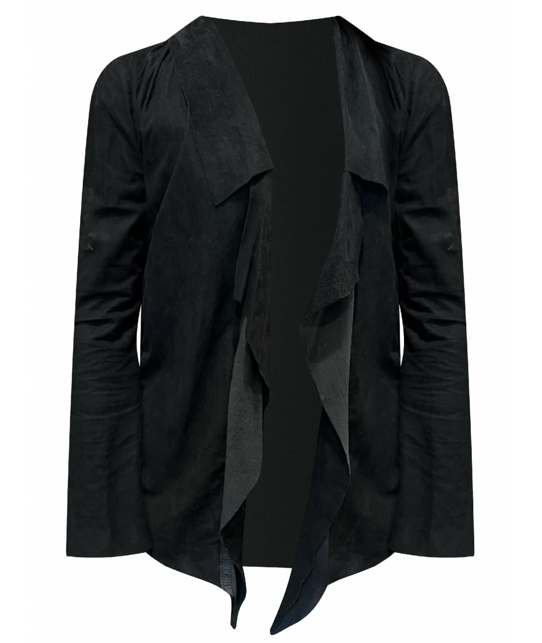 GIORGIO BRATO Черный кожаный жакет/пиджак, фото 1