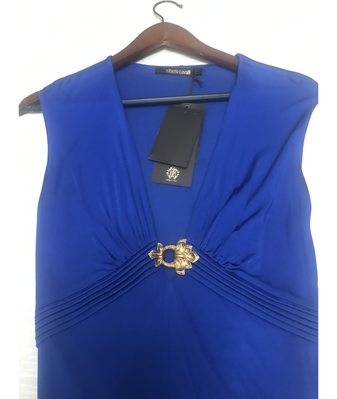 ROBERTO CAVALLI Синее вечернее платье, фото 3