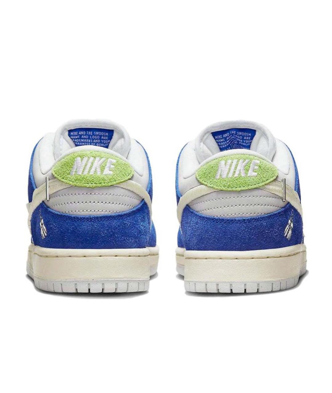 NIKE Синие замшевые кроссовки, фото 4