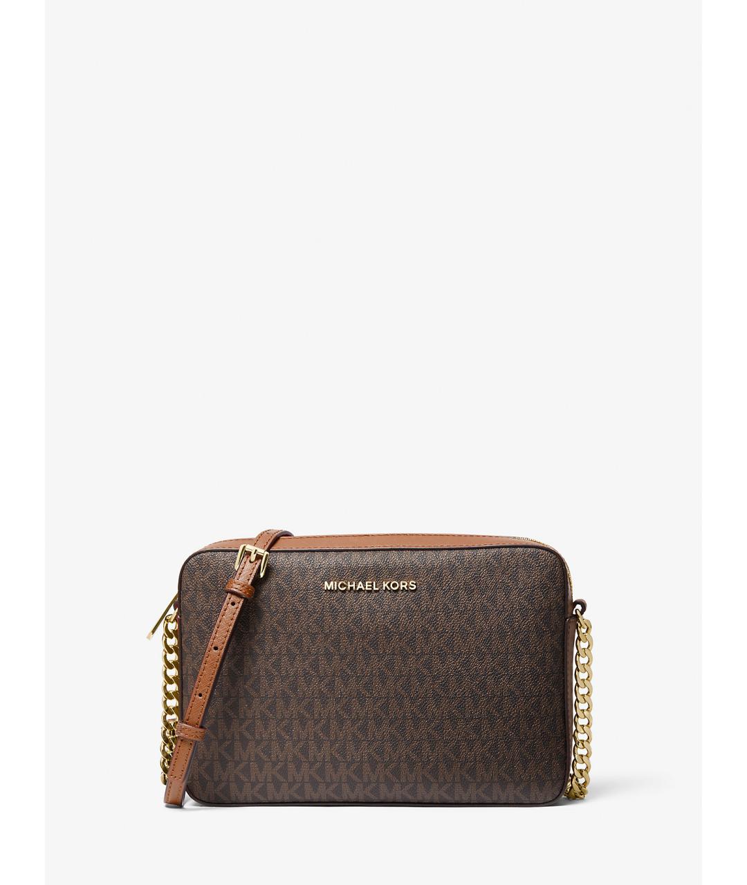 MICHAEL KORS Коричневая сумка через плечо из искусственной кожи, фото 4