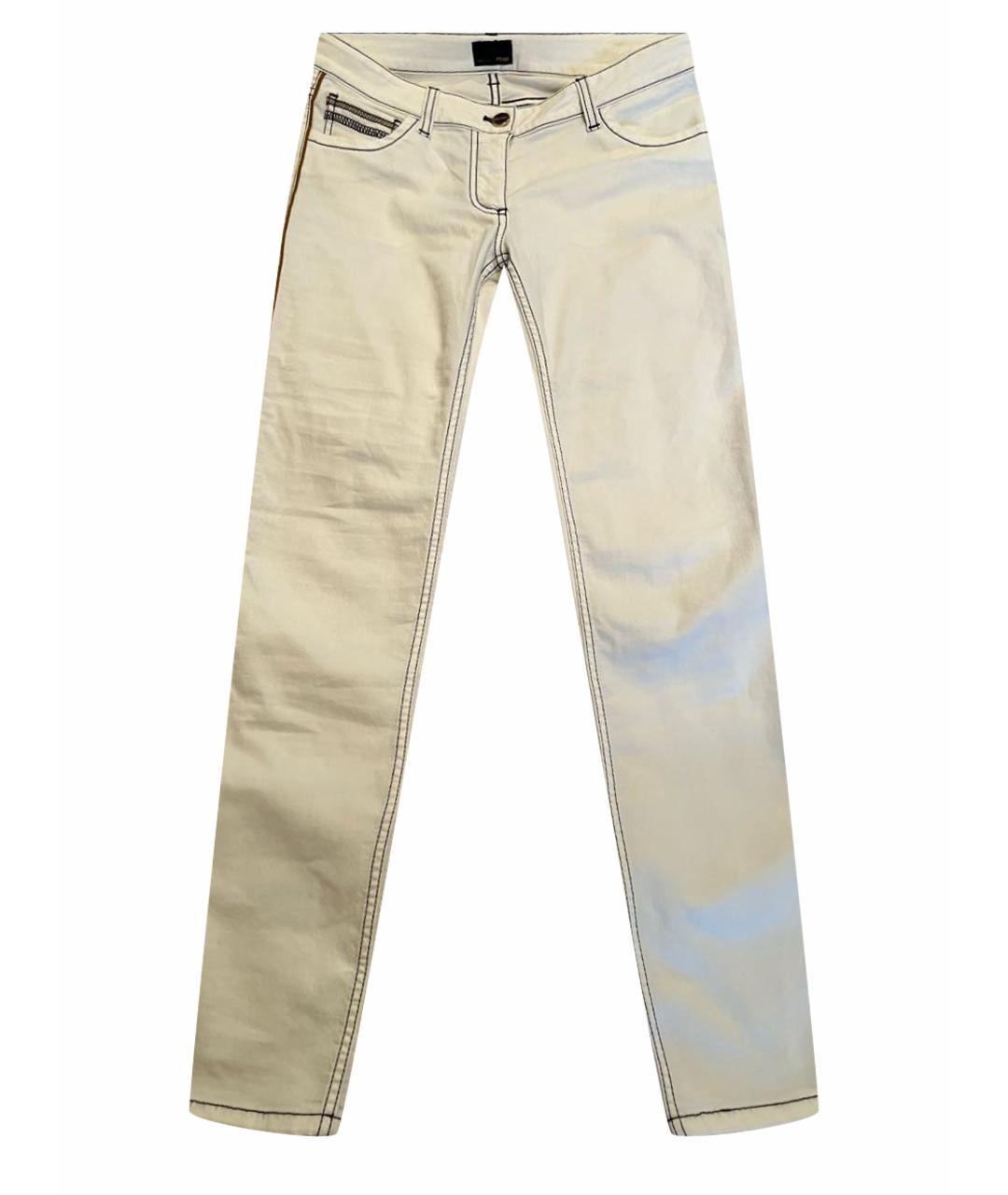 FENDI Белые джинсы слим, фото 1
