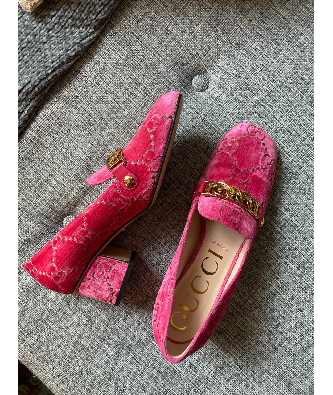 GUCCI Розовые замшевые туфли, фото 2