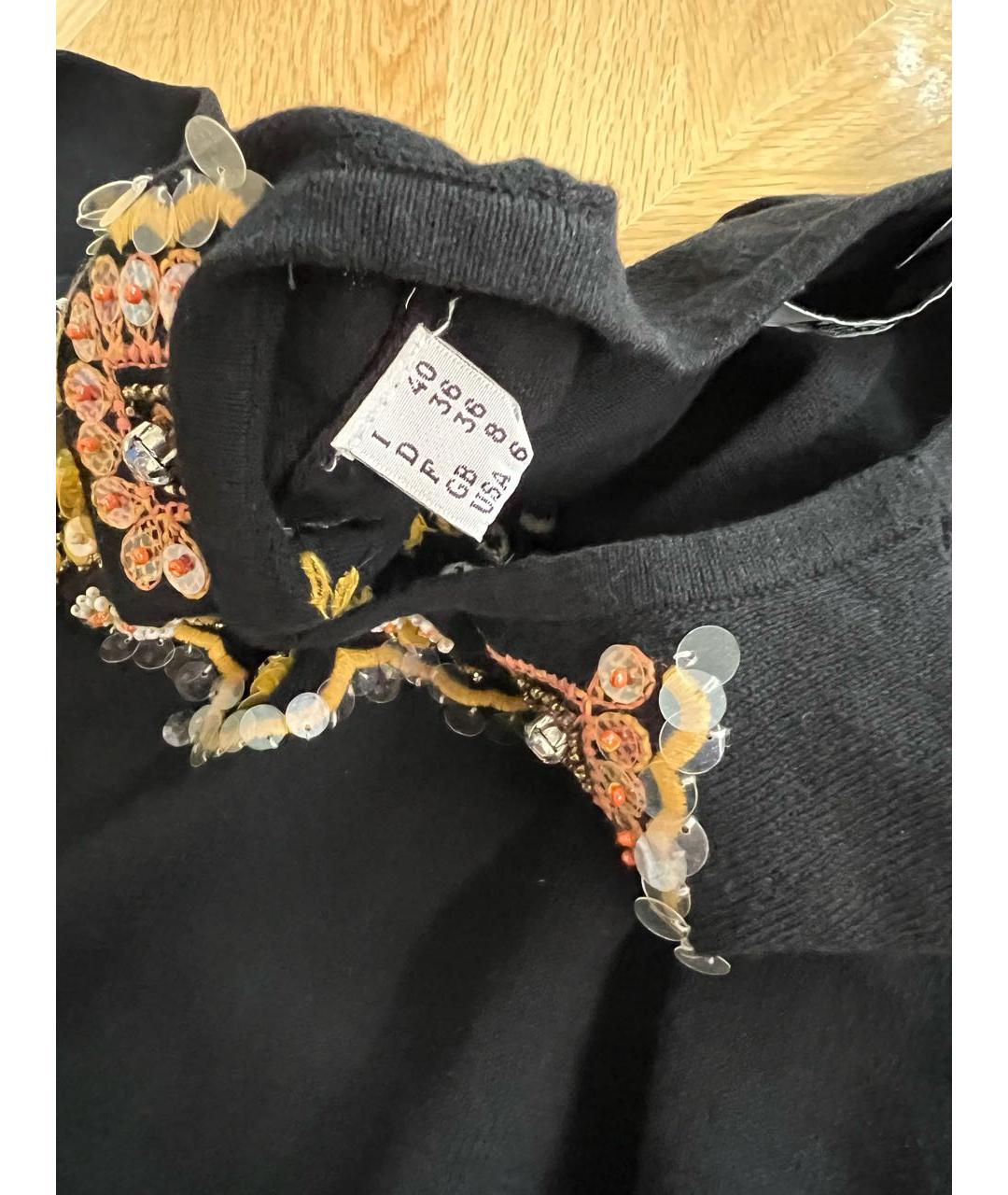 MOSCHINO Черный хлопковый джемпер / свитер, фото 2