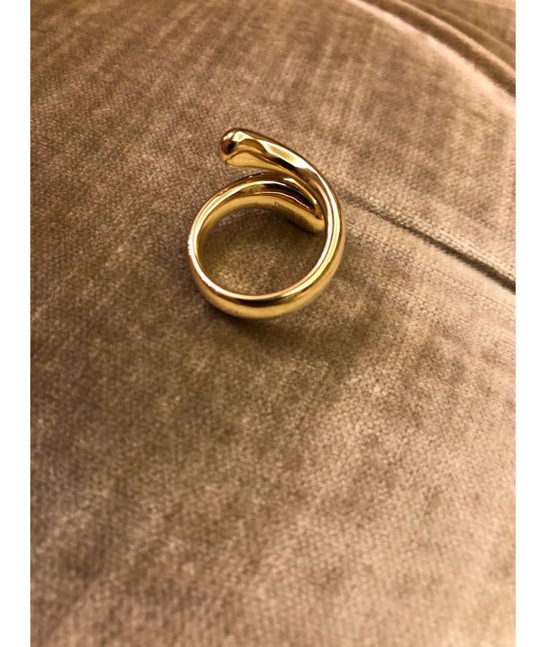 TIFFANY&CO Желтое кольцо из желтого золота, фото 2