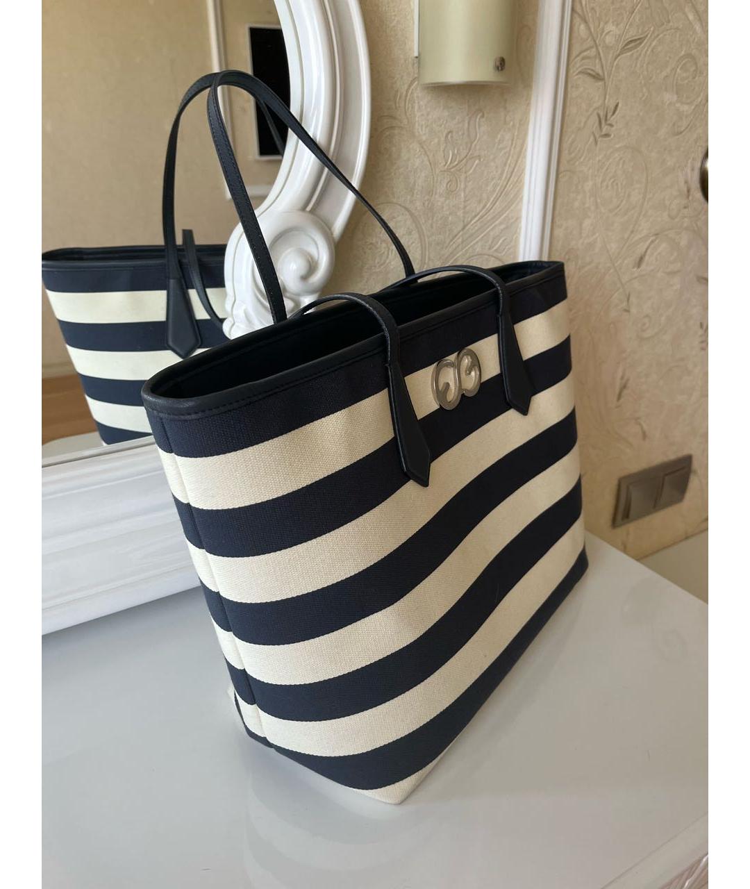 ESCADA Синяя тканевая сумка тоут, фото 2