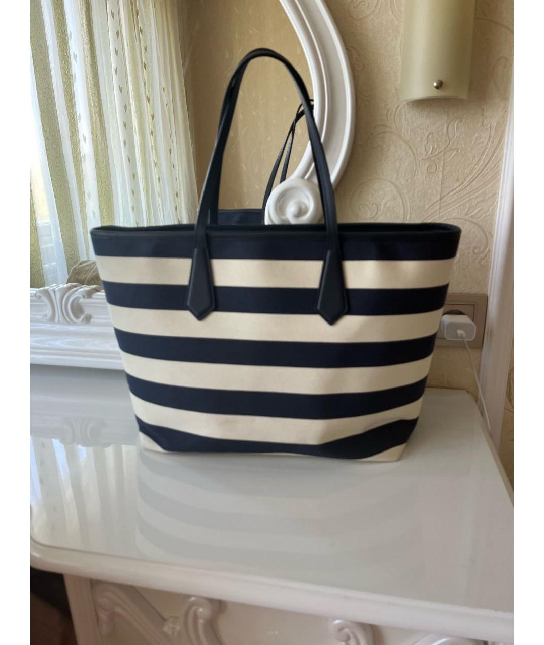 ESCADA Синяя тканевая сумка тоут, фото 3