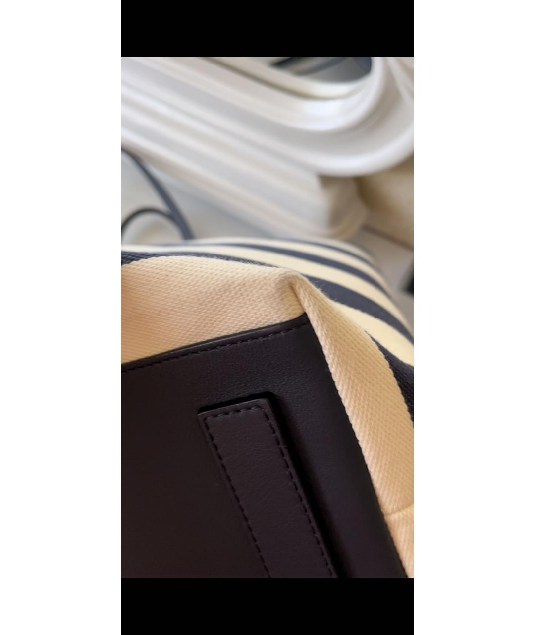 ESCADA Синяя тканевая сумка тоут, фото 7