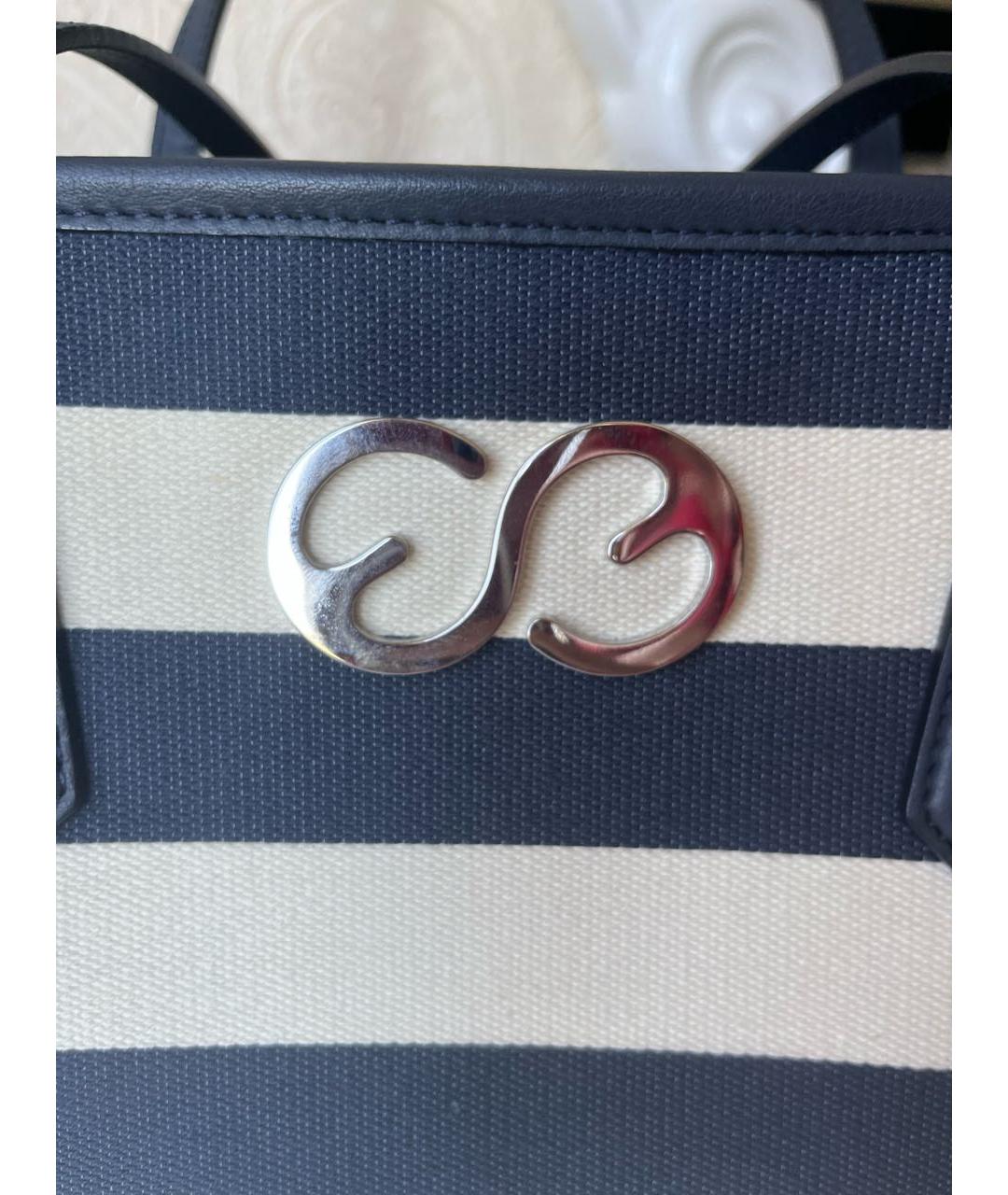 ESCADA Синяя тканевая сумка тоут, фото 6