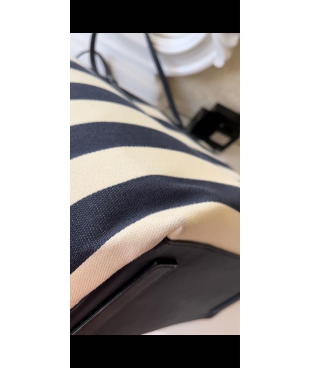 ESCADA Синяя тканевая сумка тоут, фото 5