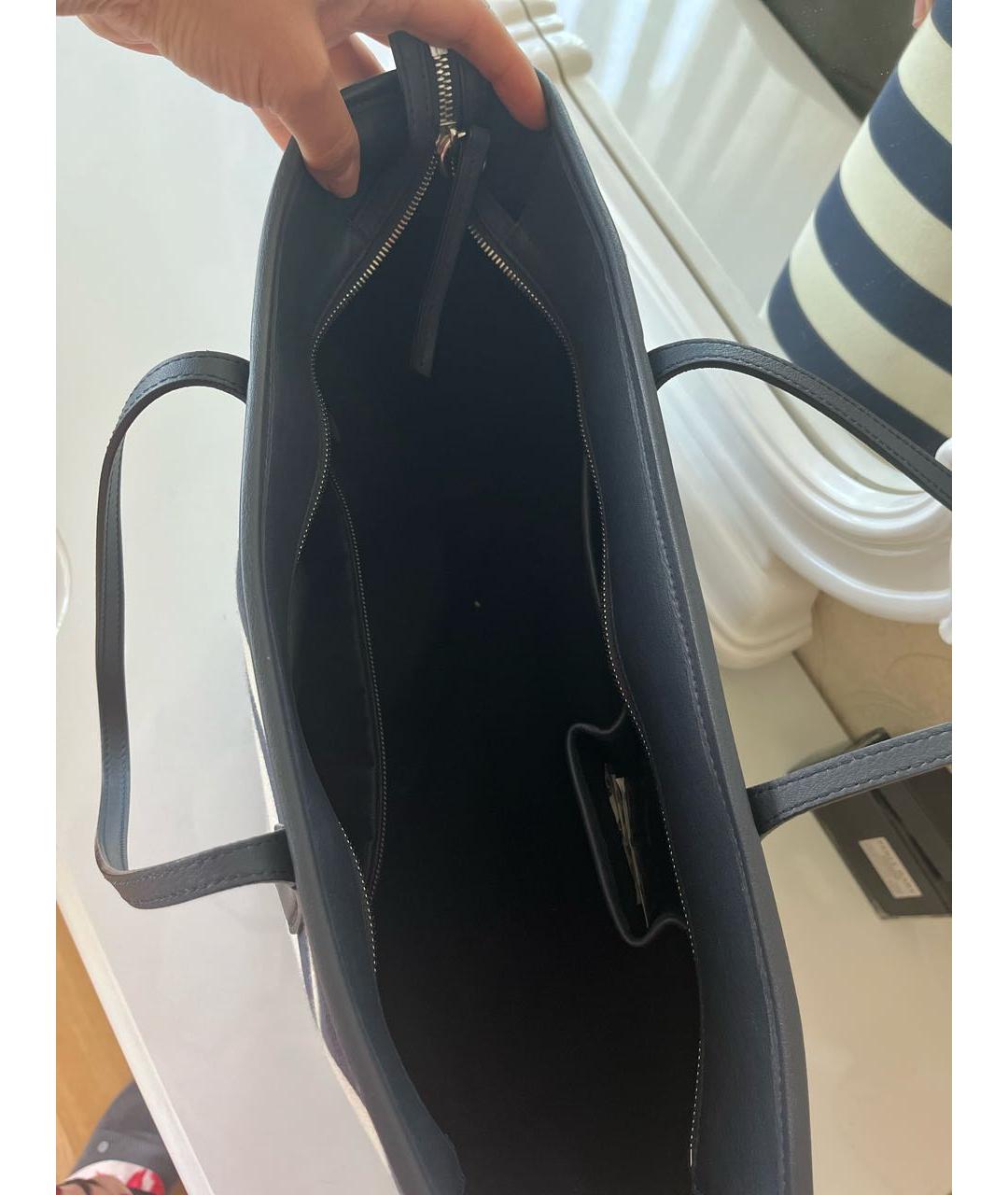 ESCADA Синяя тканевая сумка тоут, фото 4