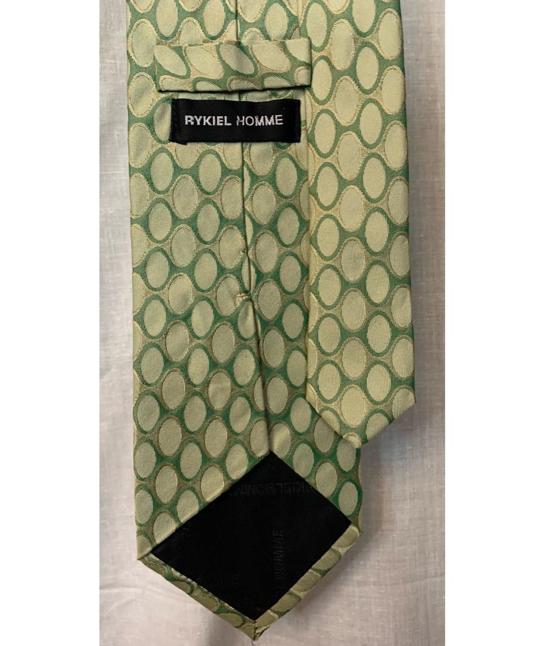 SONIA RYKIEL Зеленый шелковый галстук, фото 4