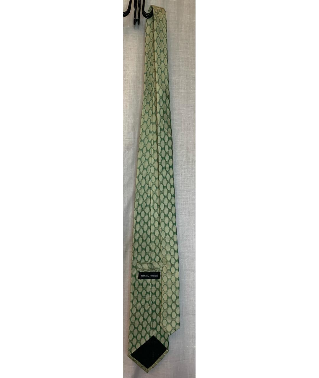 SONIA RYKIEL Зеленый шелковый галстук, фото 3