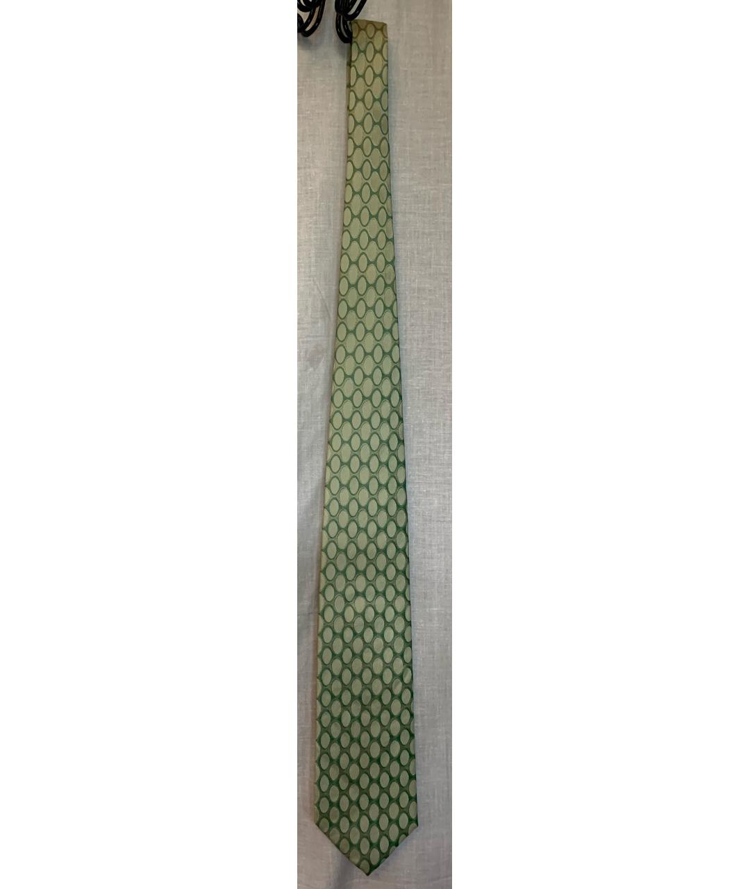 SONIA RYKIEL Зеленый шелковый галстук, фото 5