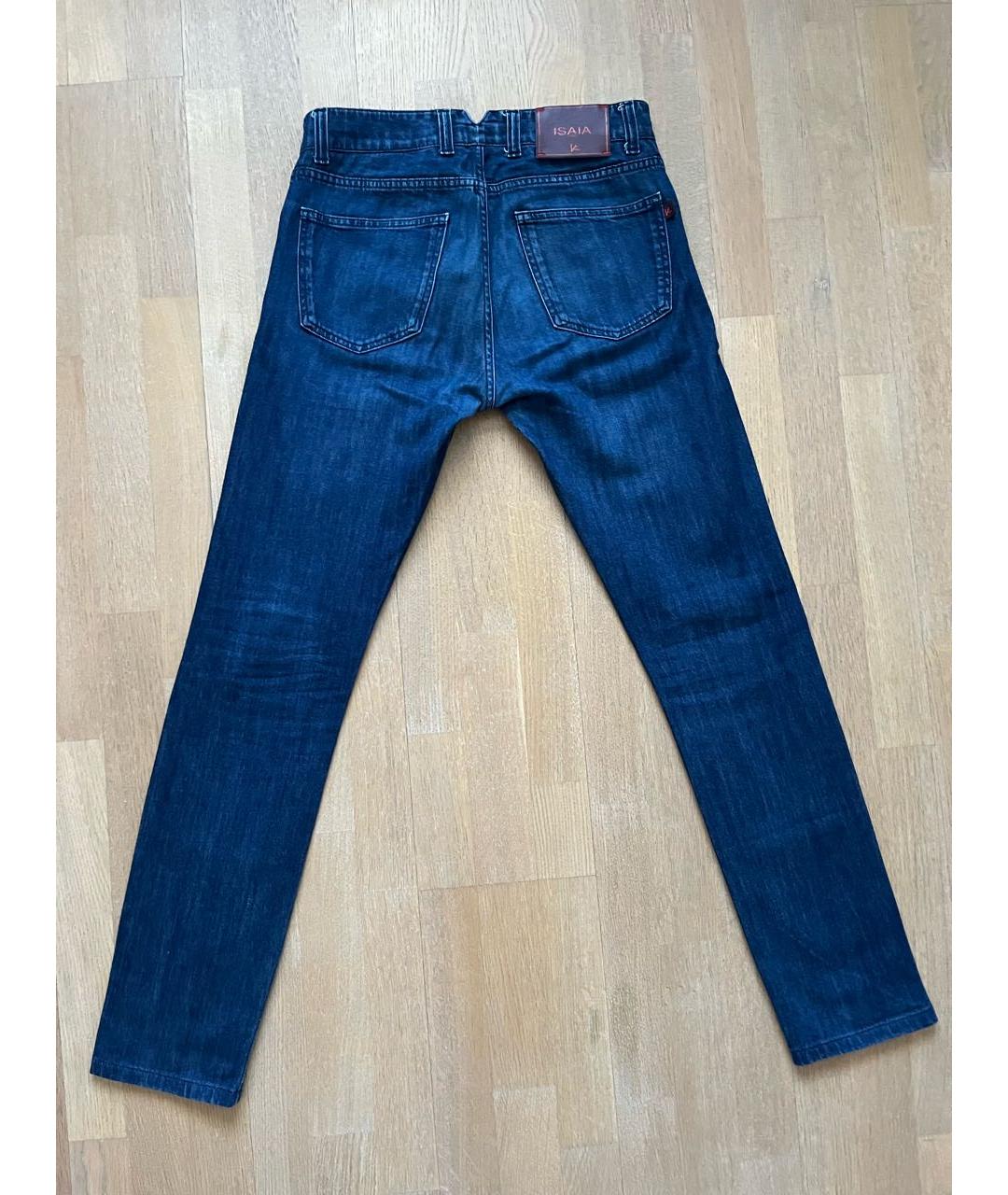 ISAIA Темно-синие хлопковые джинсы, фото 2