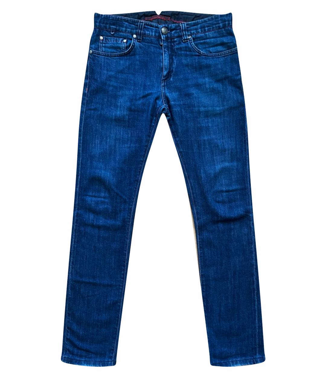 ISAIA Темно-синие хлопковые джинсы, фото 1
