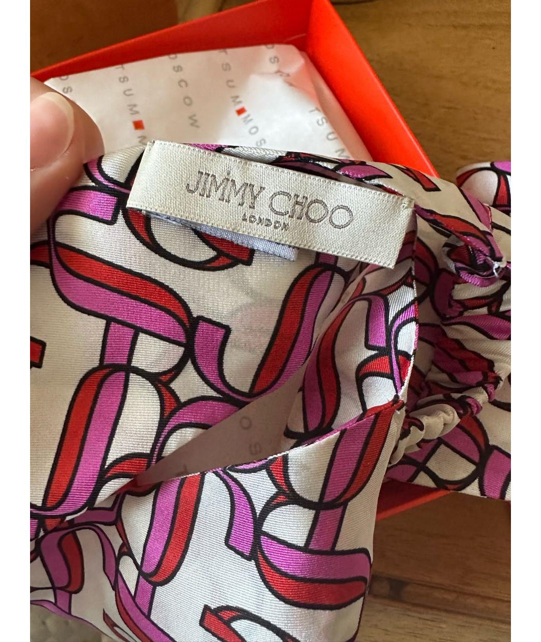 JIMMY CHOO Белая повязка на голову, фото 5