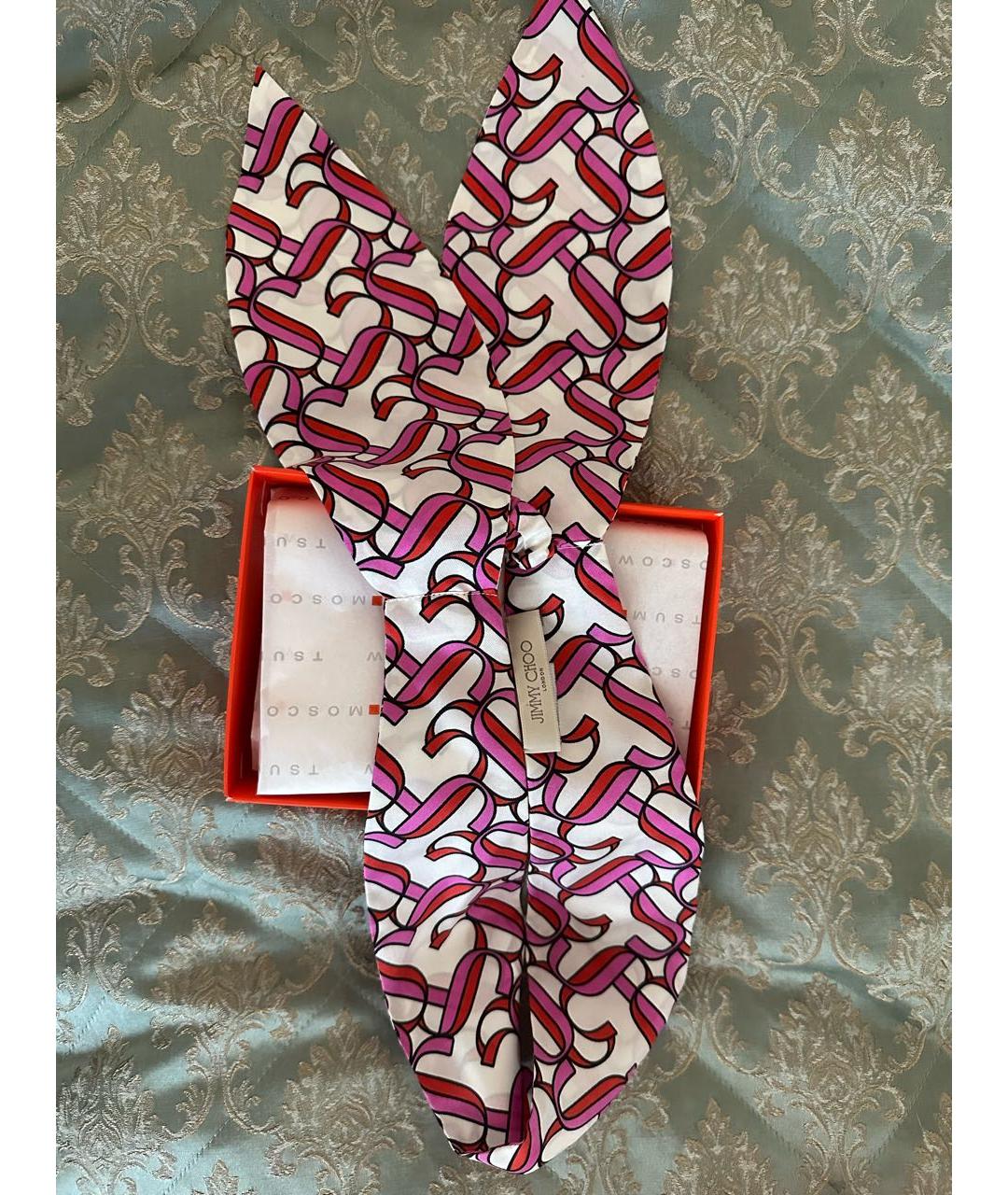JIMMY CHOO Белая повязка на голову, фото 3