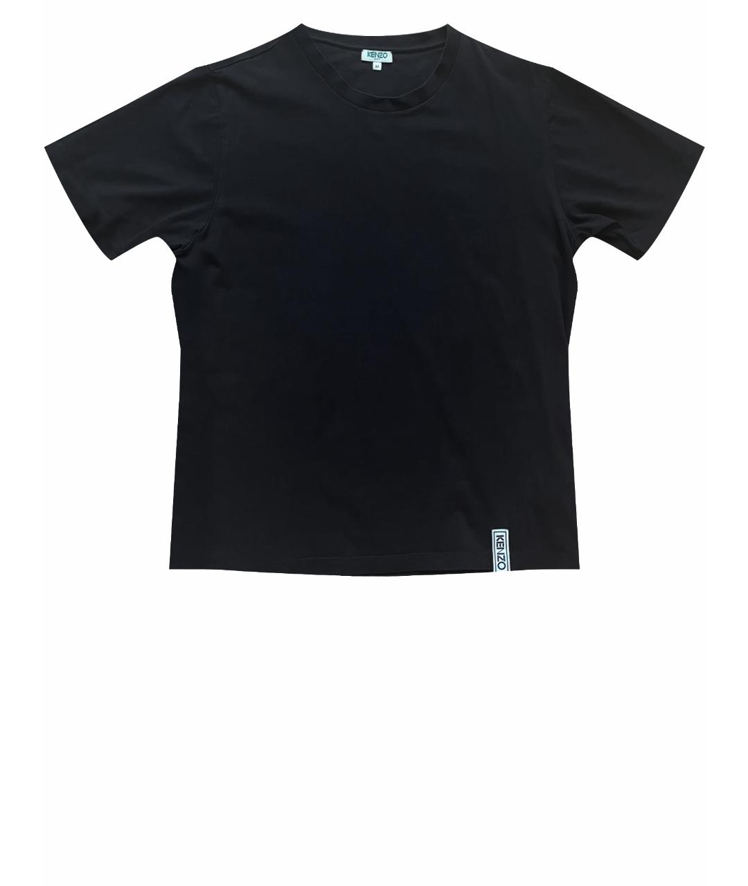 KENZO Черная хлопковая футболка, фото 1