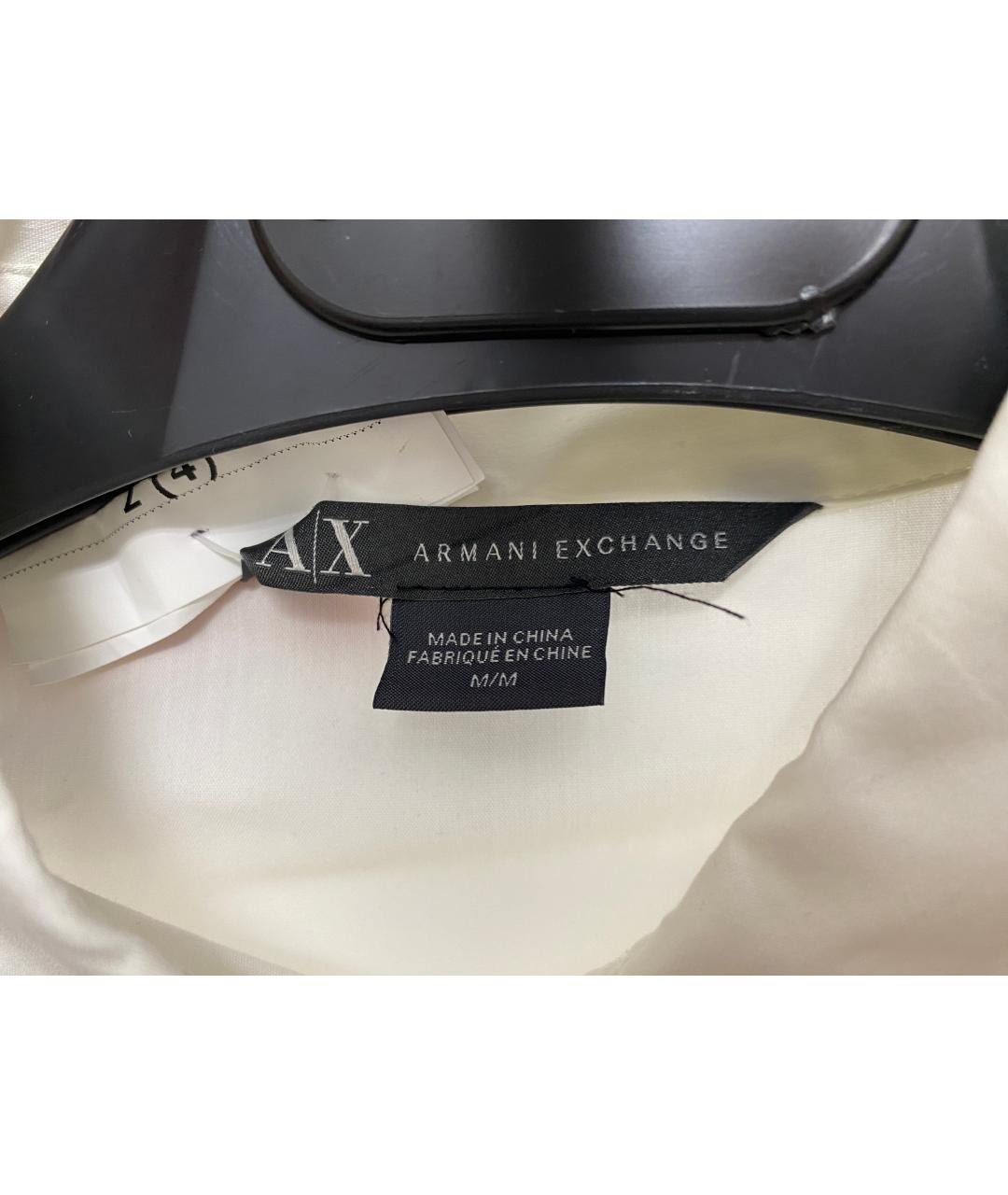 ARMANI EXCHANGE Белая хлопковая рубашка, фото 3