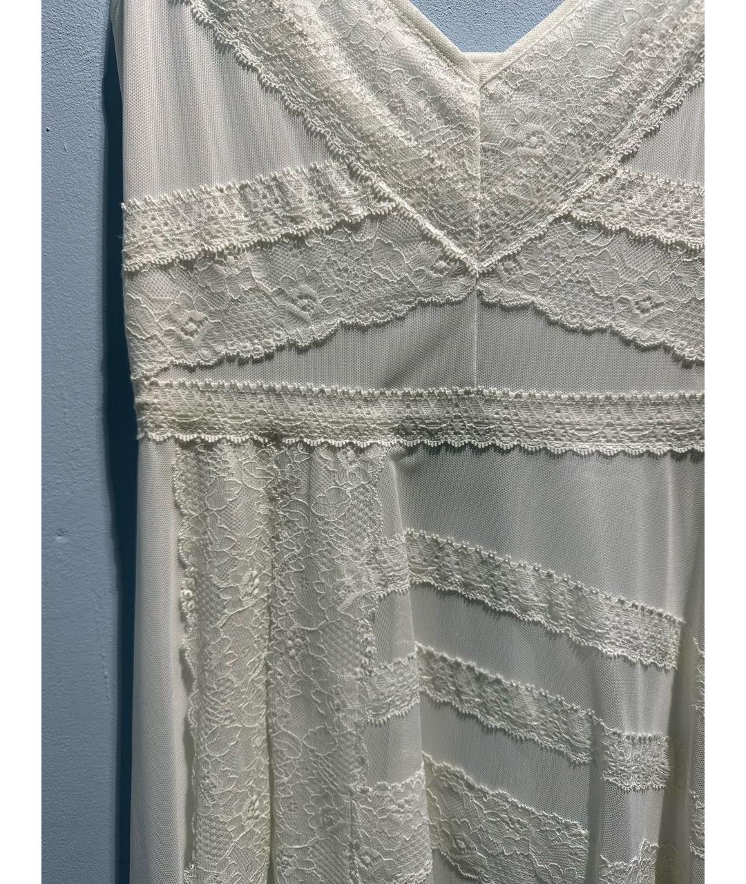 BCBG MAXAZRIA Белое полиэстеровое платье, фото 4