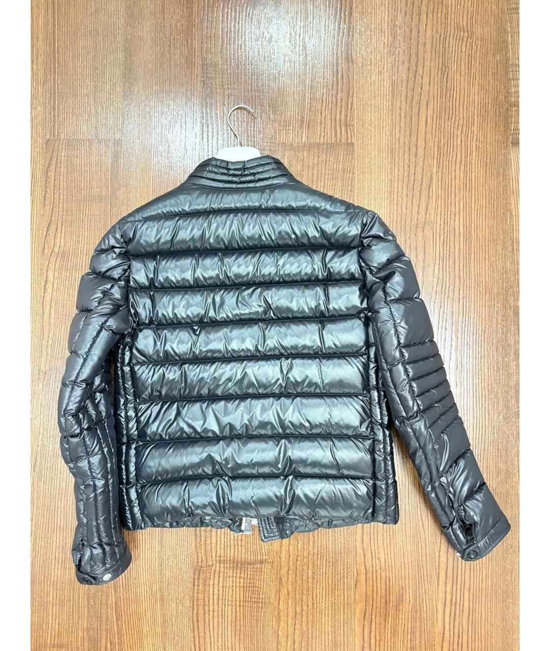 MONCLER Черная полиэстеровая куртка, фото 2