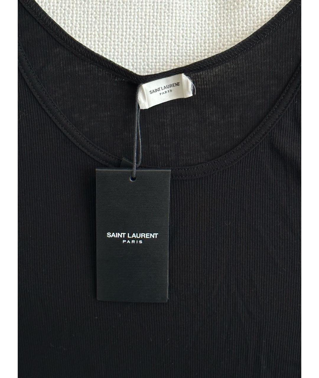 SAINT LAURENT Черная майка, фото 7