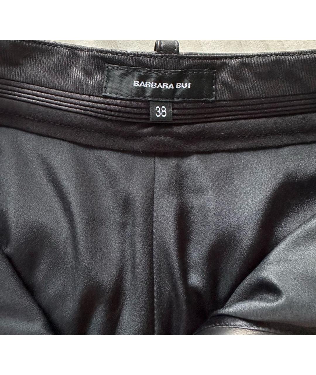 BARBARA BUI Черные кожаные шорты, фото 2