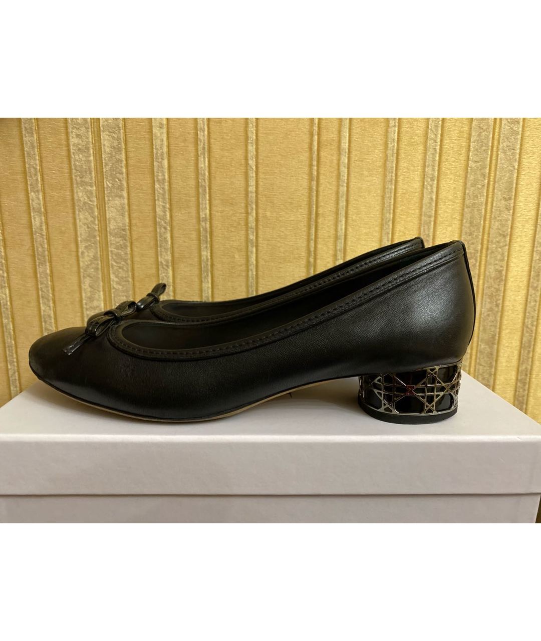 CHRISTIAN DIOR PRE-OWNED Черные кожаные туфли, фото 6