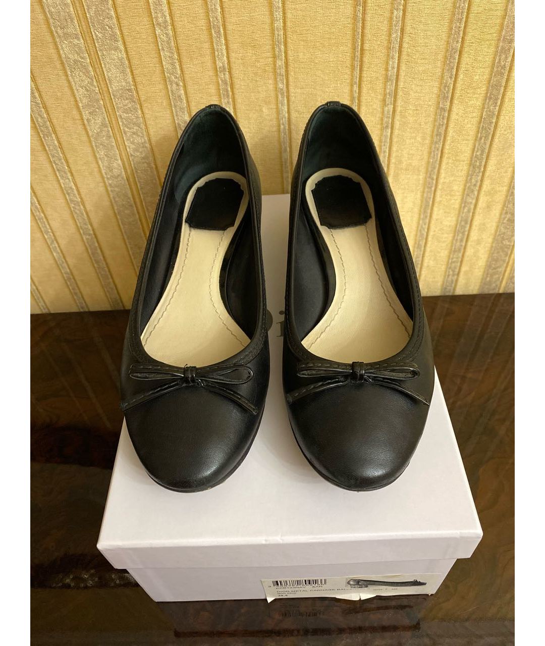 CHRISTIAN DIOR PRE-OWNED Черные кожаные туфли, фото 2