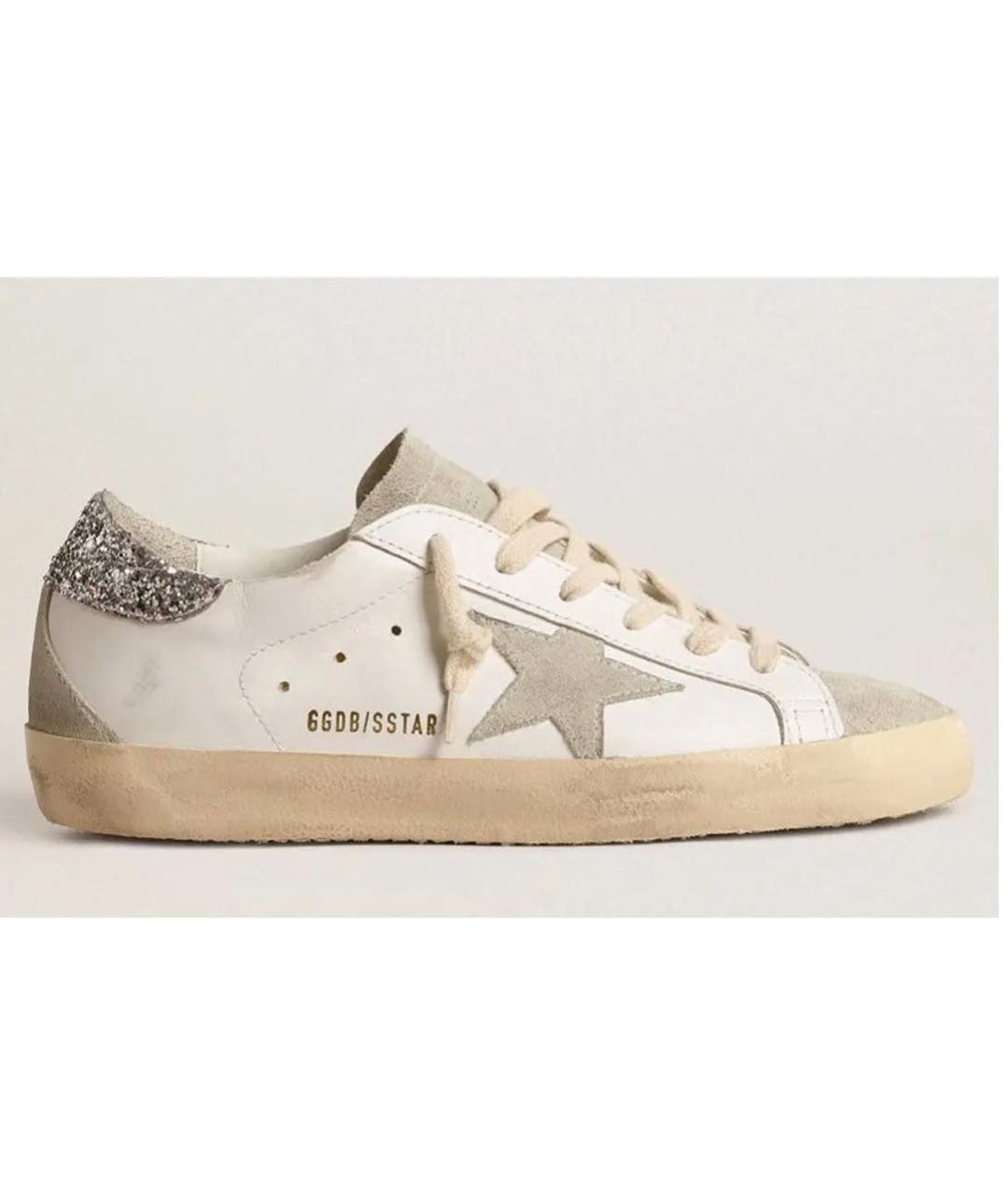 GOLDEN GOOSE DELUXE BRAND Белые кожаные кеды, фото 1