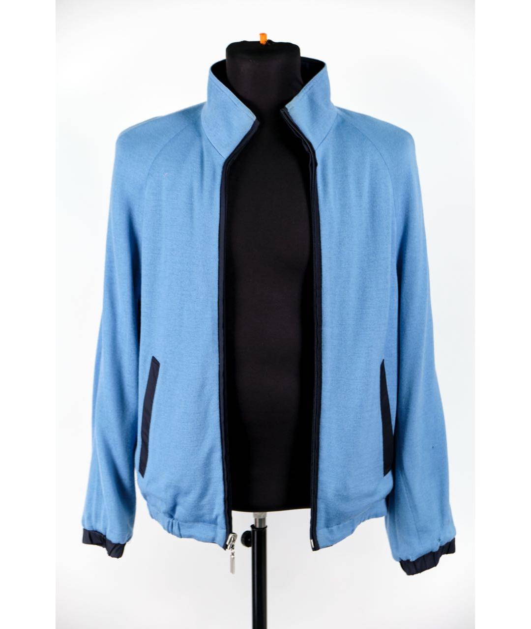 ZILLI Синяя шелковая куртка, фото 6