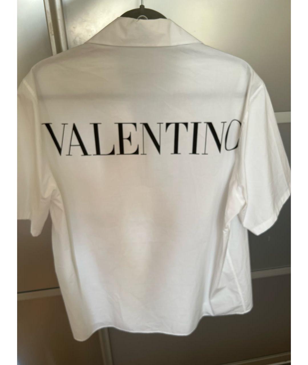 VALENTINO Белая хлопковая кэжуал рубашка, фото 2