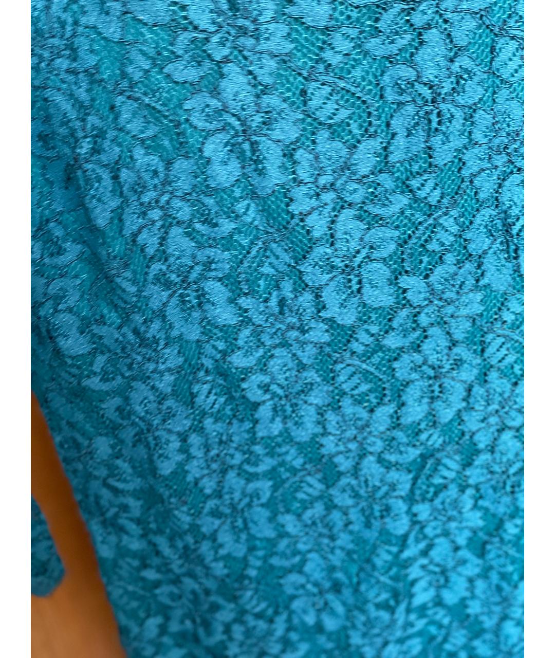 DIANE VON FURSTENBERG Бирюзовое коктейльное платье, фото 4