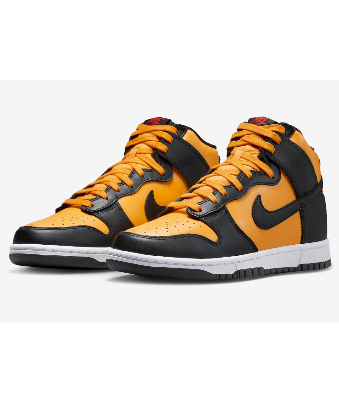 NIKE Желтые кожаные кроссовки, фото 2