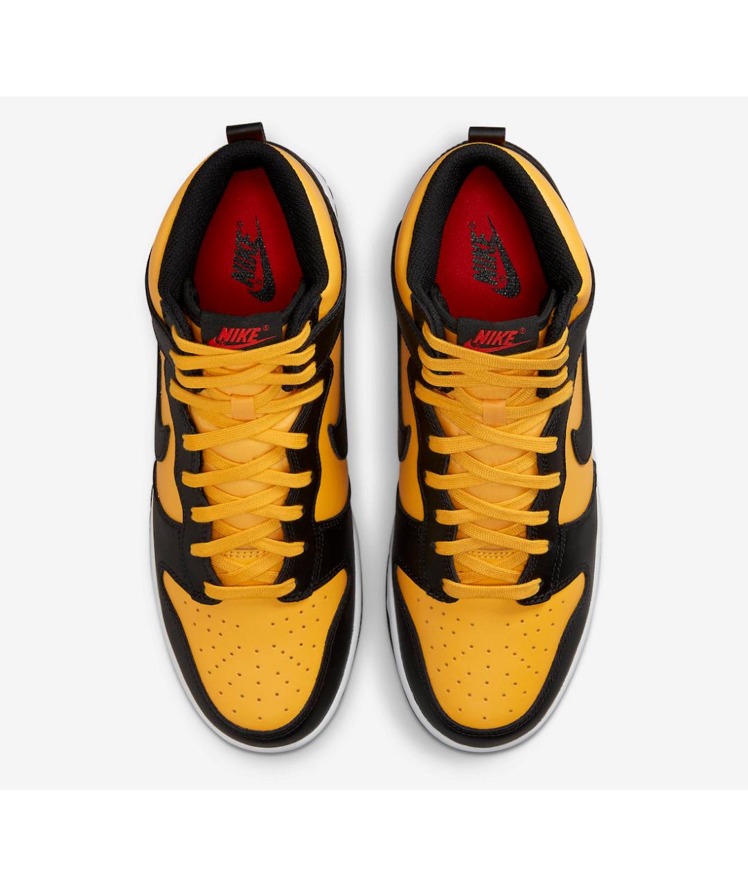 NIKE Желтые кожаные кроссовки, фото 3