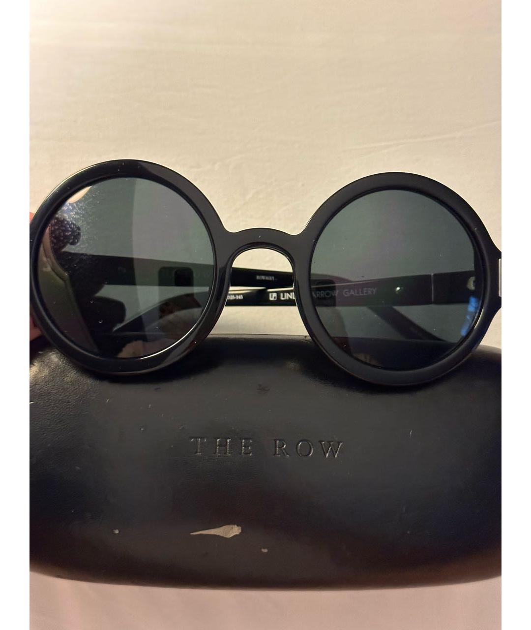 THE ROW Черные пластиковые солнцезащитные очки, фото 5