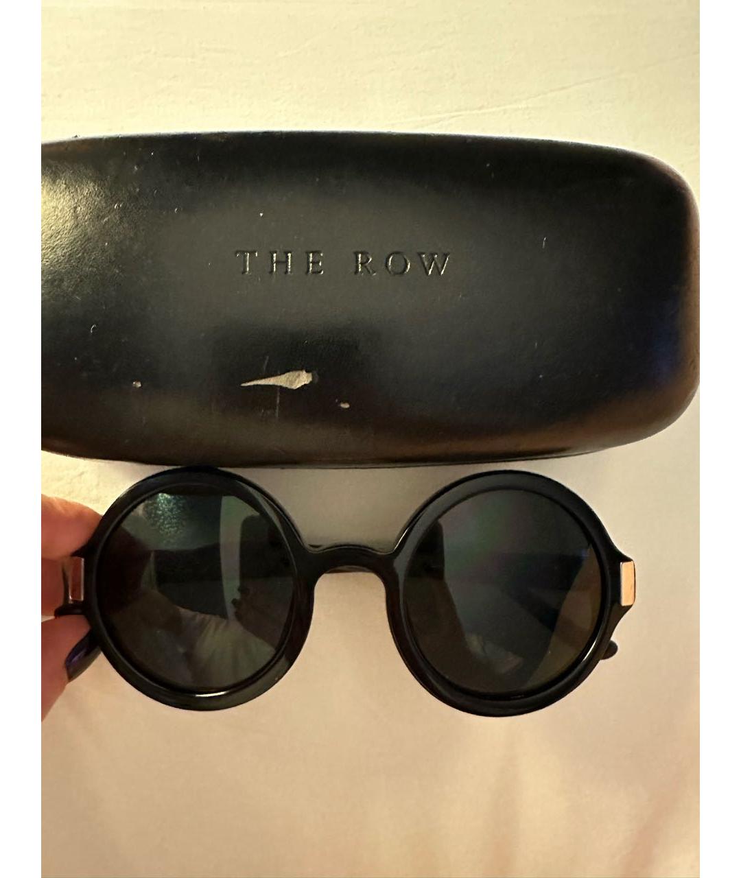 THE ROW Черные пластиковые солнцезащитные очки, фото 3