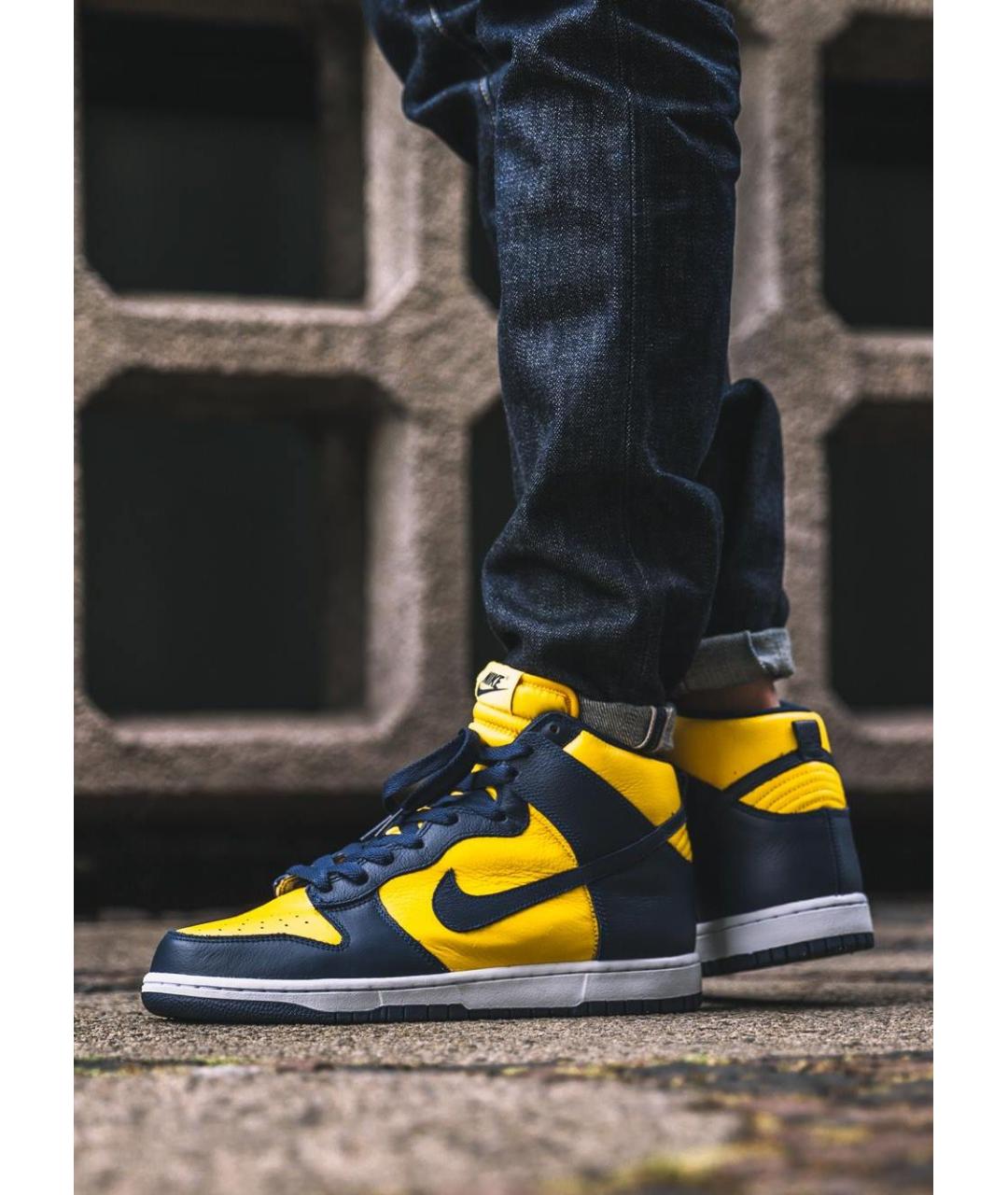 NIKE Мульти кожаные высокие кроссовки / кеды, фото 5