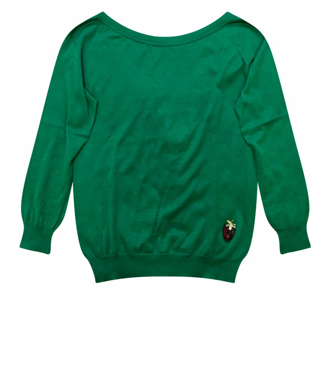 GUCCI Зеленый кашемировый джемпер / свитер, фото 1