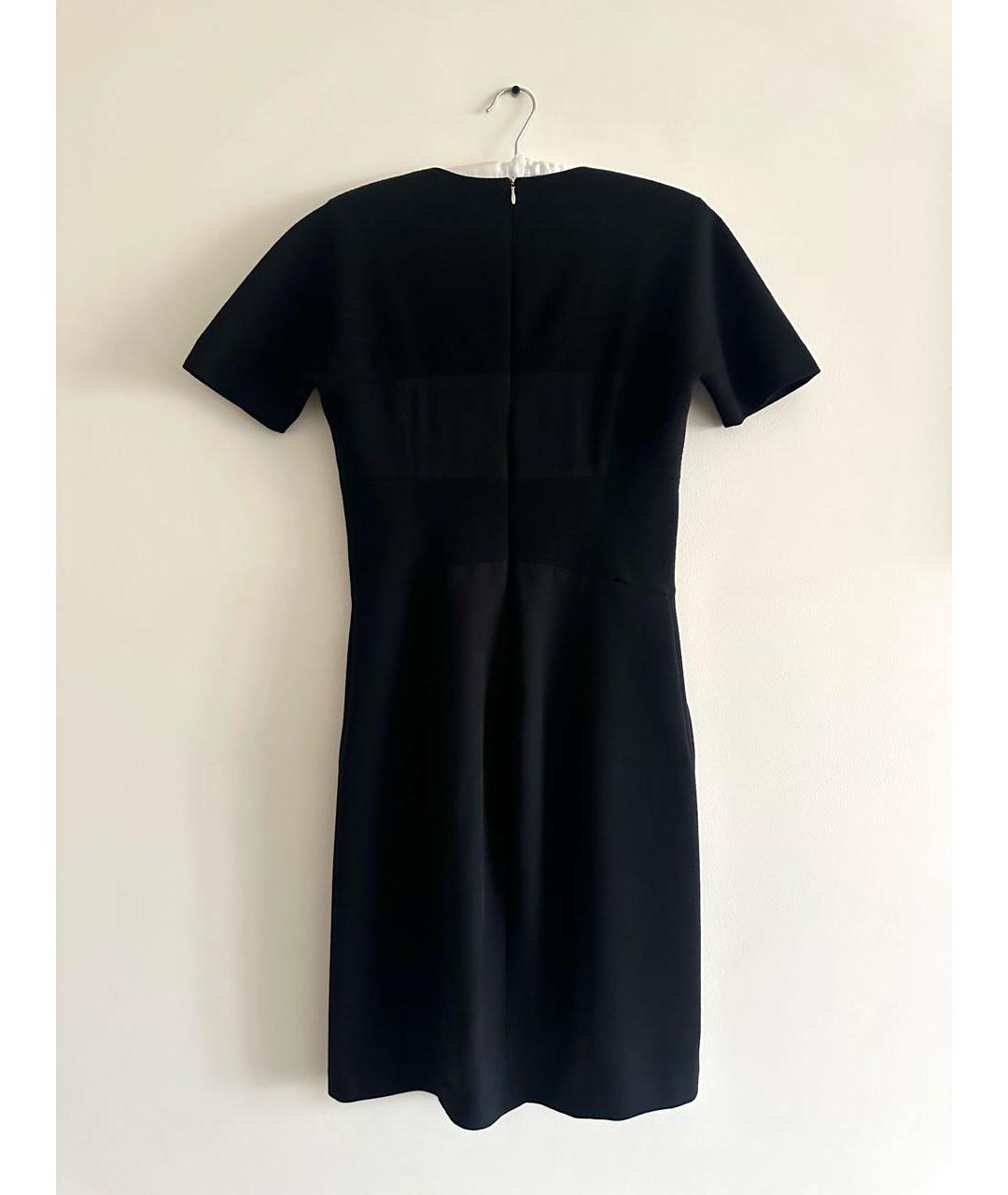 SPORTMAX Черное шерстяное повседневное платье, фото 2