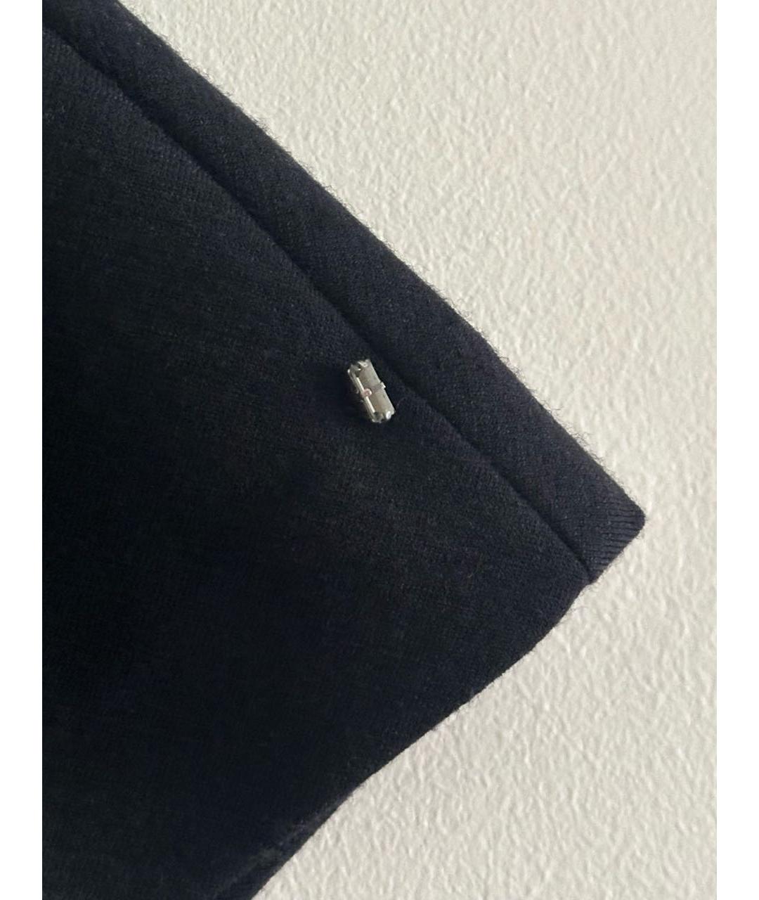 SPORTMAX Черное шерстяное повседневное платье, фото 6