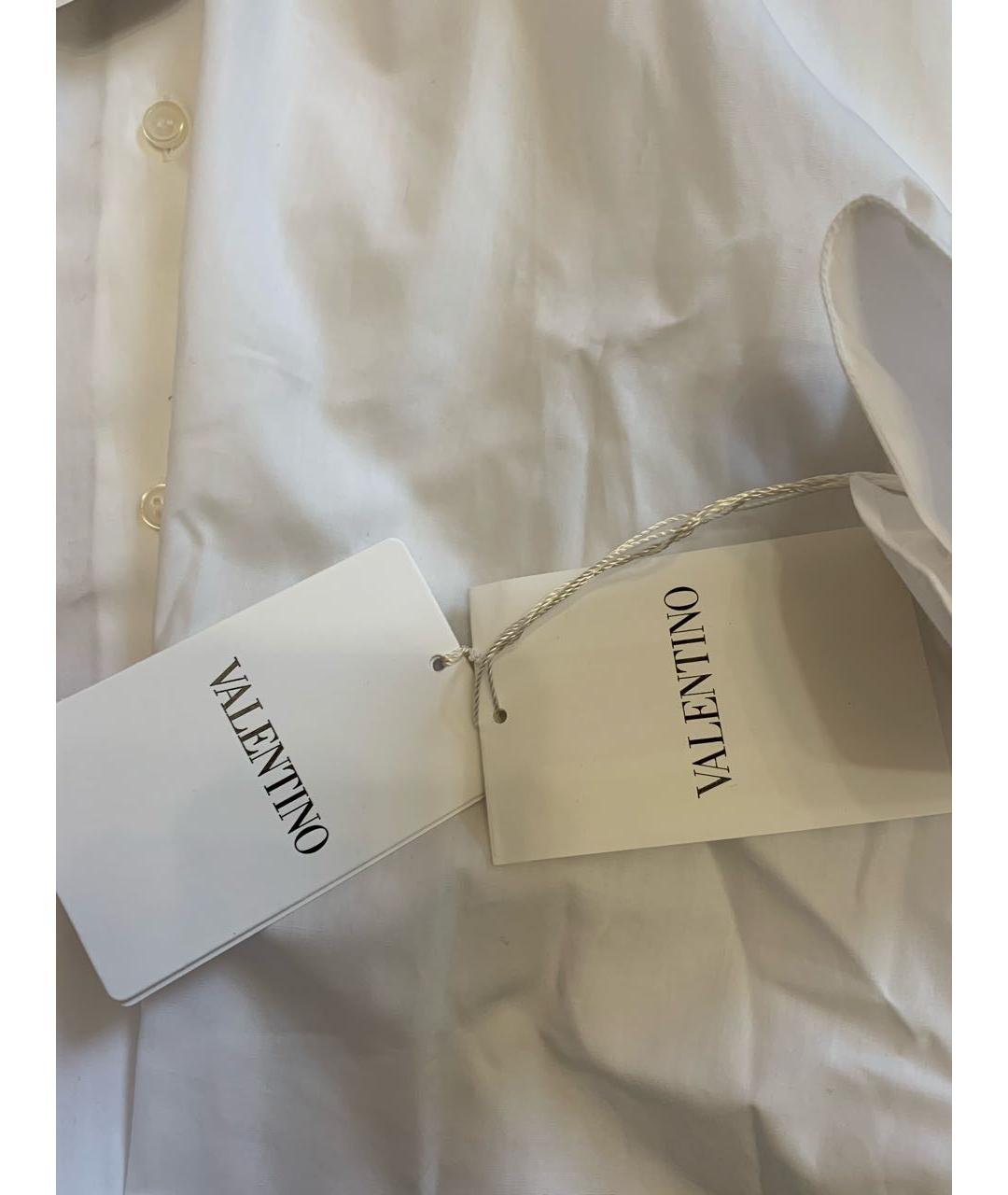 VALENTINO Белая хлопковая рубашка, фото 4