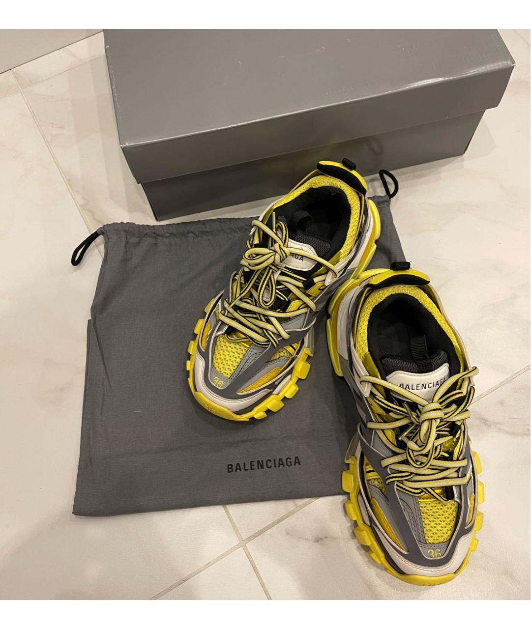 BALENCIAGA Желтые кроссовки, фото 5