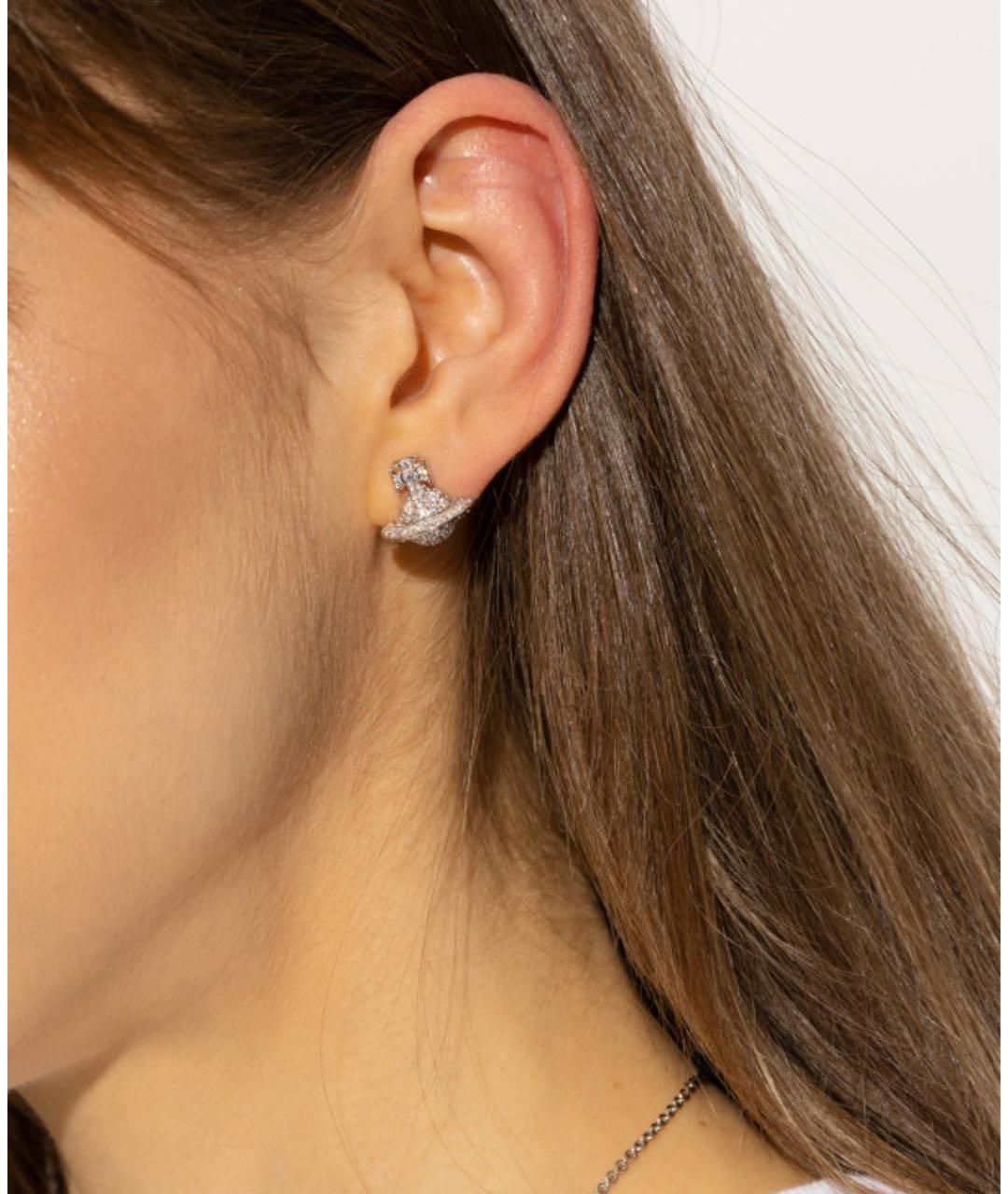 VIVIENNE WESTWOOD Серебряные латунные серьги, фото 2