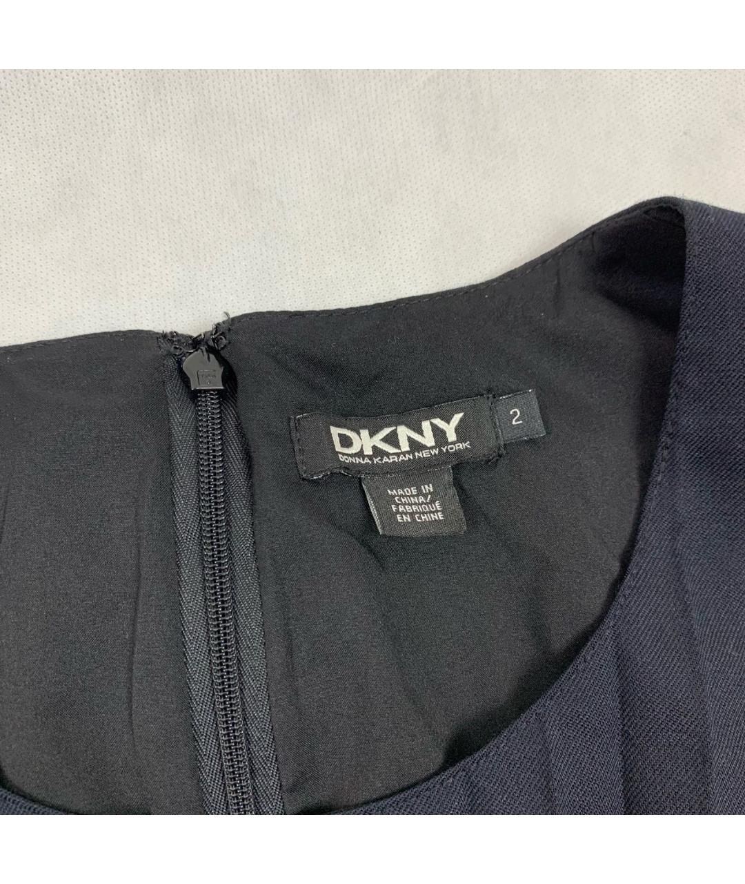 DKNY Черное полиэстеровое коктейльное платье, фото 3