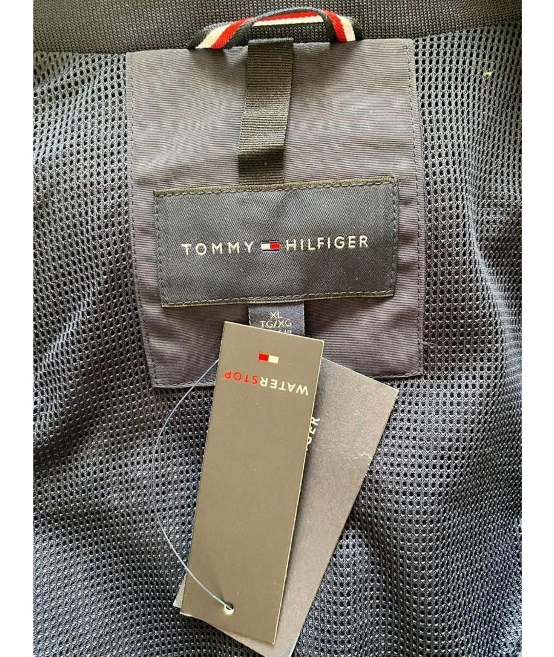 TOMMY HILFIGER Темно-синяя полиэстеровая куртка, фото 6