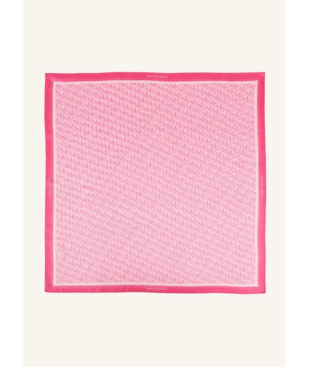 MAGDA BUTRYM Розовый шелковый платок, фото 5